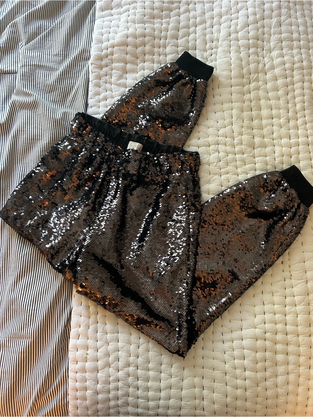 Loft Sequin Joggers